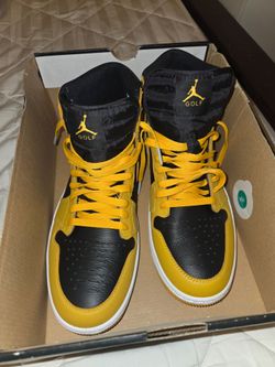 Air Jordan 1 High G size 11.5 Black and Yellow