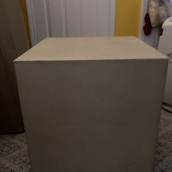 Restoration Hardware Graydon Shagreen Plinth Side Table