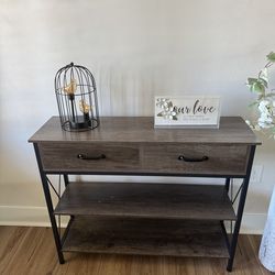 2 drawer console table
