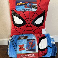 Spider-Man Pillow& Throw Set