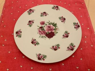 Formalities by Baum Bros Victorian Rose Cake Plate