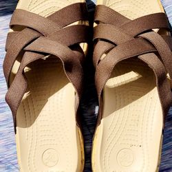 Crocs platform sandals