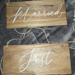 Just Married Signs 