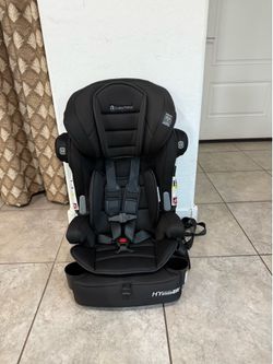Baby Trend Hybrid SI 3-in-1 Combination Booster Seat, Hoboken Black – Side-Impact Protection, 3-Stage Growth Design, Adjustable Headrest, Cushioned Co