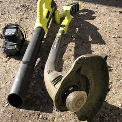 Ryobi Blower And Trímer 18v Charge And Battery 