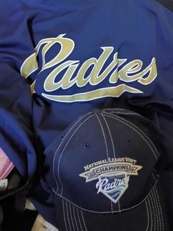 Padres large shirt and brand new All-Star hat