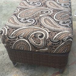Sunbrella outdoor ottoman