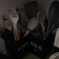 Utensils and holder for utensils