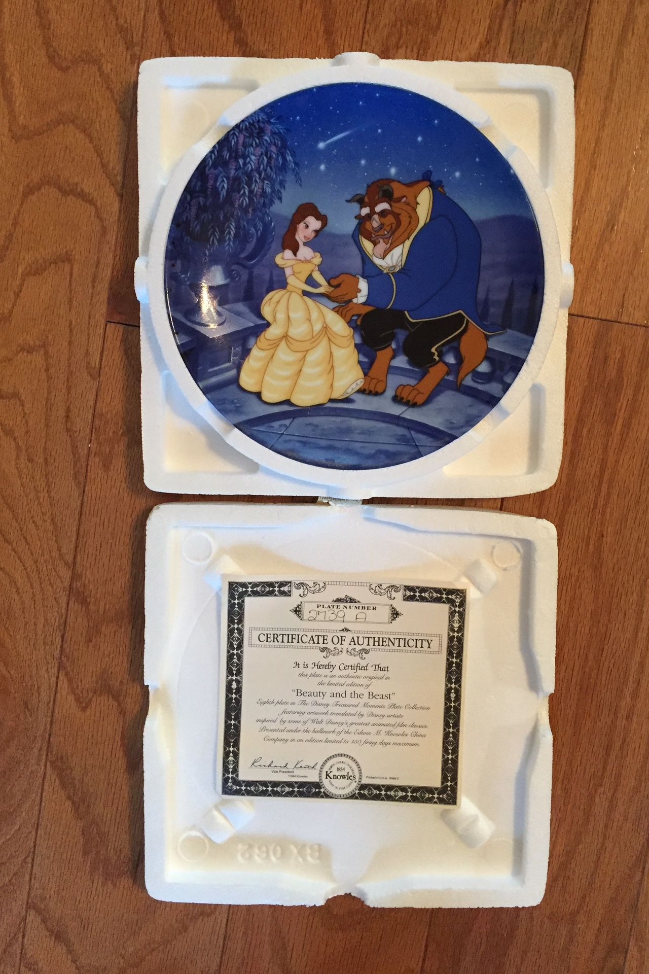 Disney Treasured Moments Plate Collection w/Wall Frames