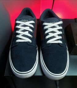 etnies Alcove Navy Low Top Suede Skateboard Shoes Men's 7.5