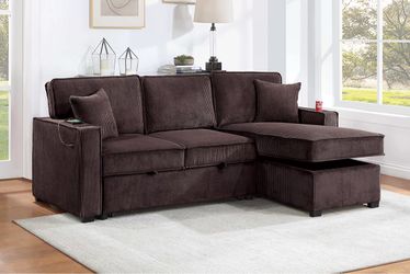 Convertible Sectional W/USB Port