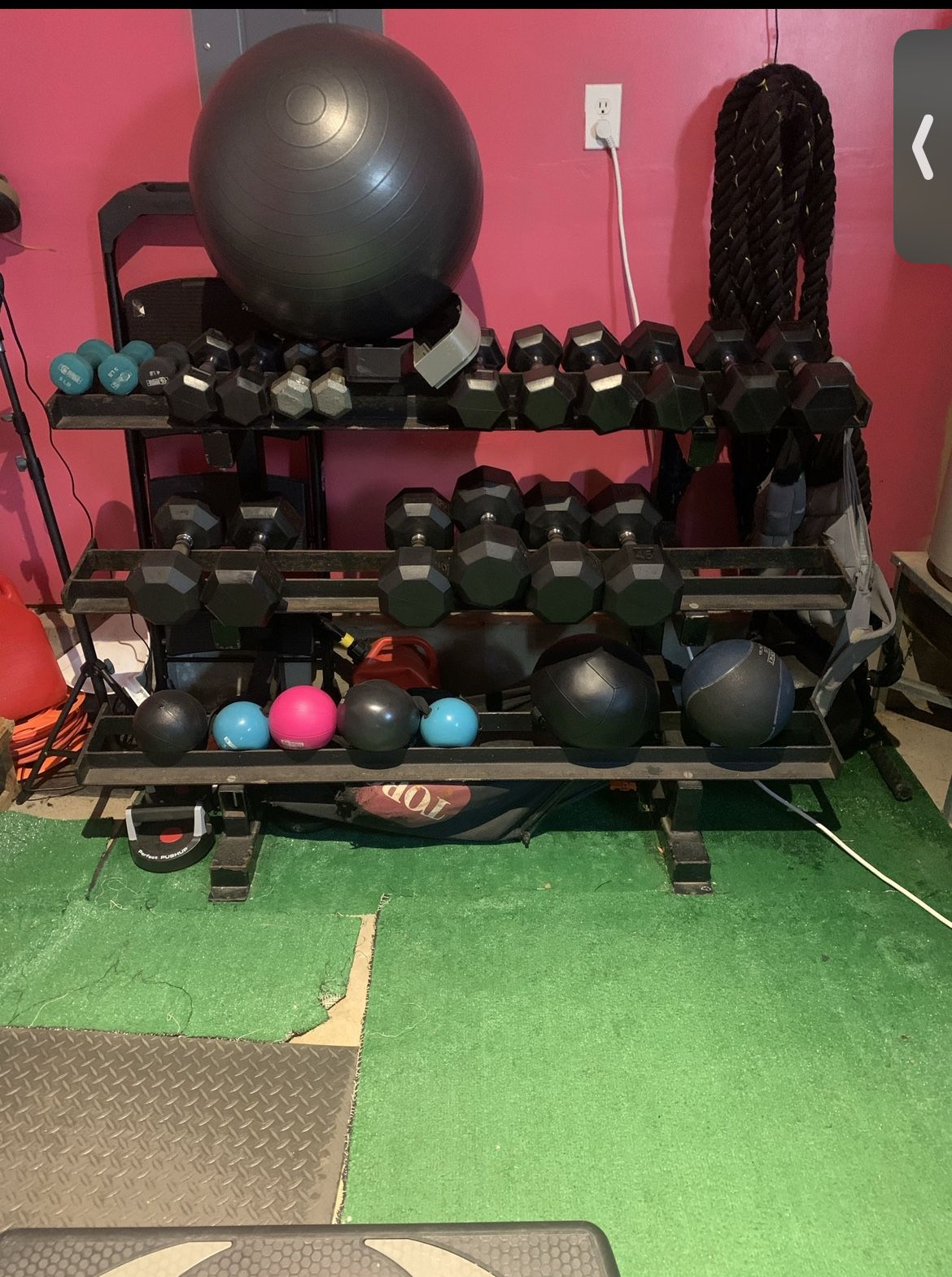 Dumbbell Rack And Bells 