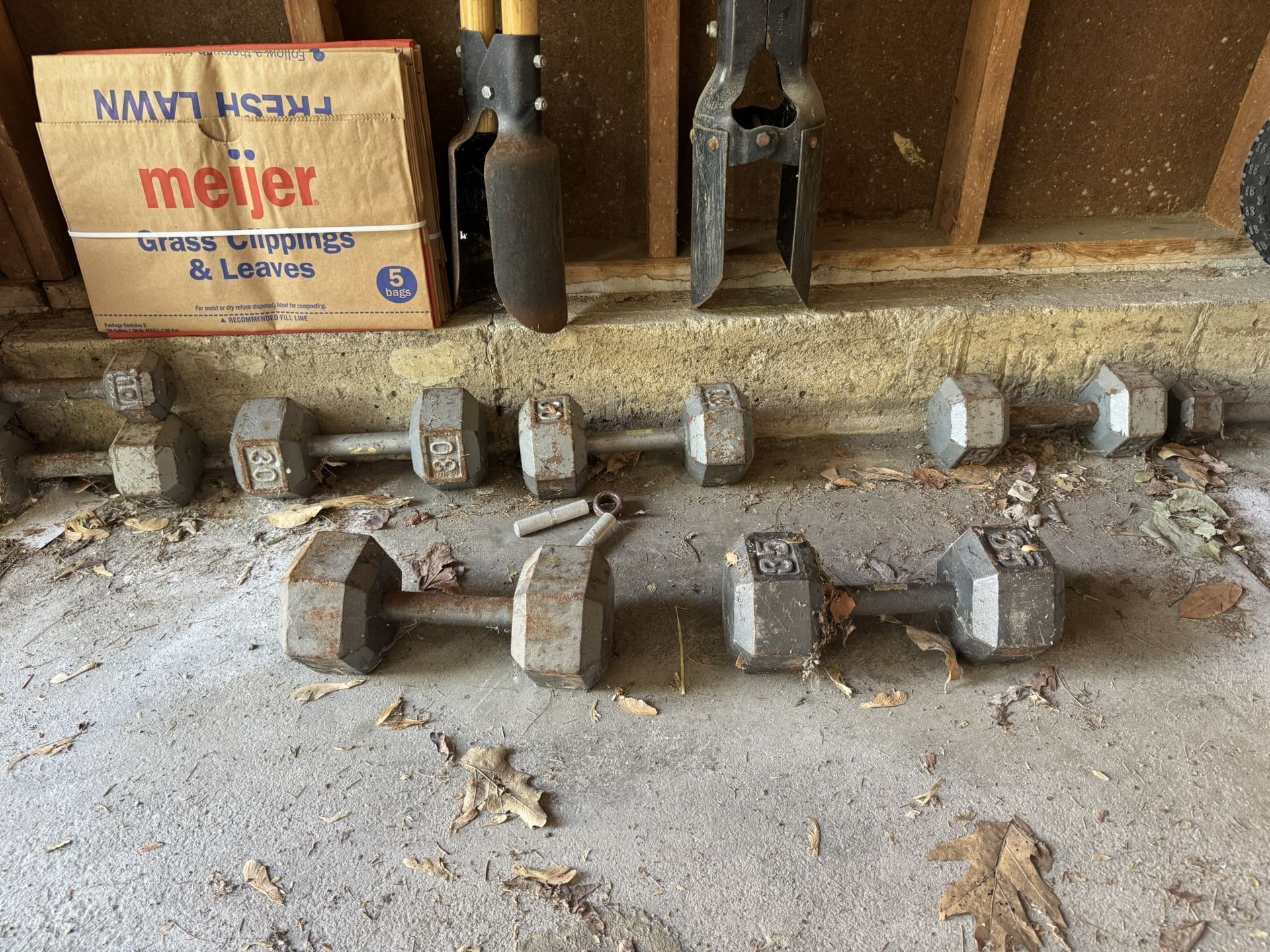 Set Of 4 Dumbbells - 10, 25, 30, And 35 Pounds