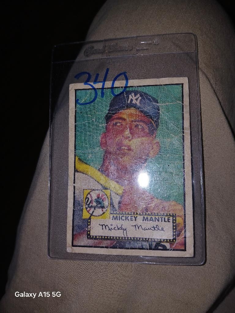 1952 Topps Mickey Mantle #311