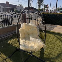 Outdoor Metal Hanging Basket Chair
