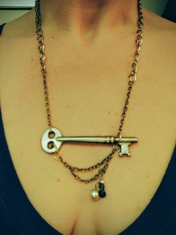 Vintage Skeleton Key Necklace 
