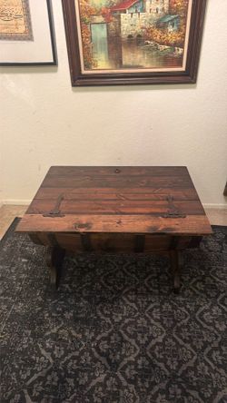 Whiskey Barrel Coffee Table (WITH STORAGE)