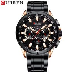 Nuevo reloj CURREN deportivo informal con cronógrafo para hombre
