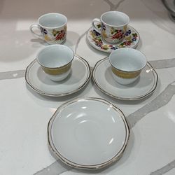 Coffee Cups With Plates