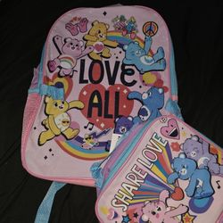    Carebear Backpack Set 