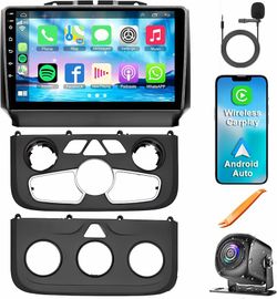 8-core 4G+64G Car Radio for 2013-2018 Dodge RAM 1500/2500/3500(Manual & Auto AC), 9 Inch IPS Touch Screen Car Stereo with Carplay&Android Auto,GPS, Wi