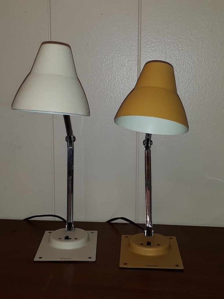 Pair Mid Century Vintage Desk Lamps