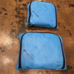 COLUMBIA WATERPROOF DRY DUFFLE BAGS (2) blue NEW! 