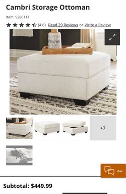 Ottoman/coffee table (retails $450)