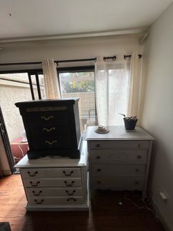Set of 3 farm / coastal dressers
