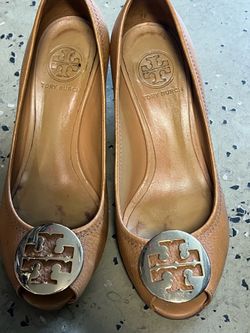 Tory Burch Peep Toe Wedge Heels