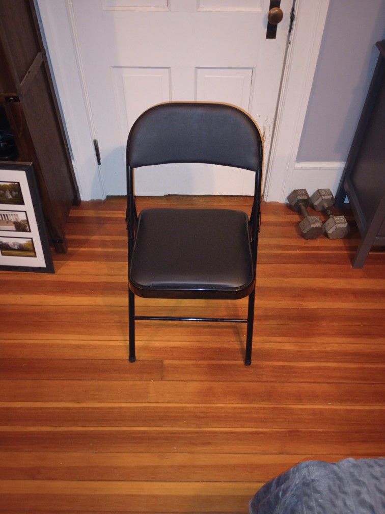 Black Padded Folding Chairs