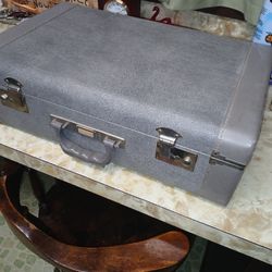 2 Vintage Crown Suitcases 