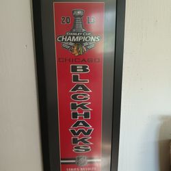 Chicago Blackhawks Framed 2013 Stanley Cup Banner