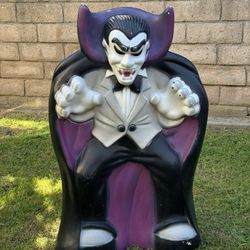 Vintage Dracula Halloween blow mold