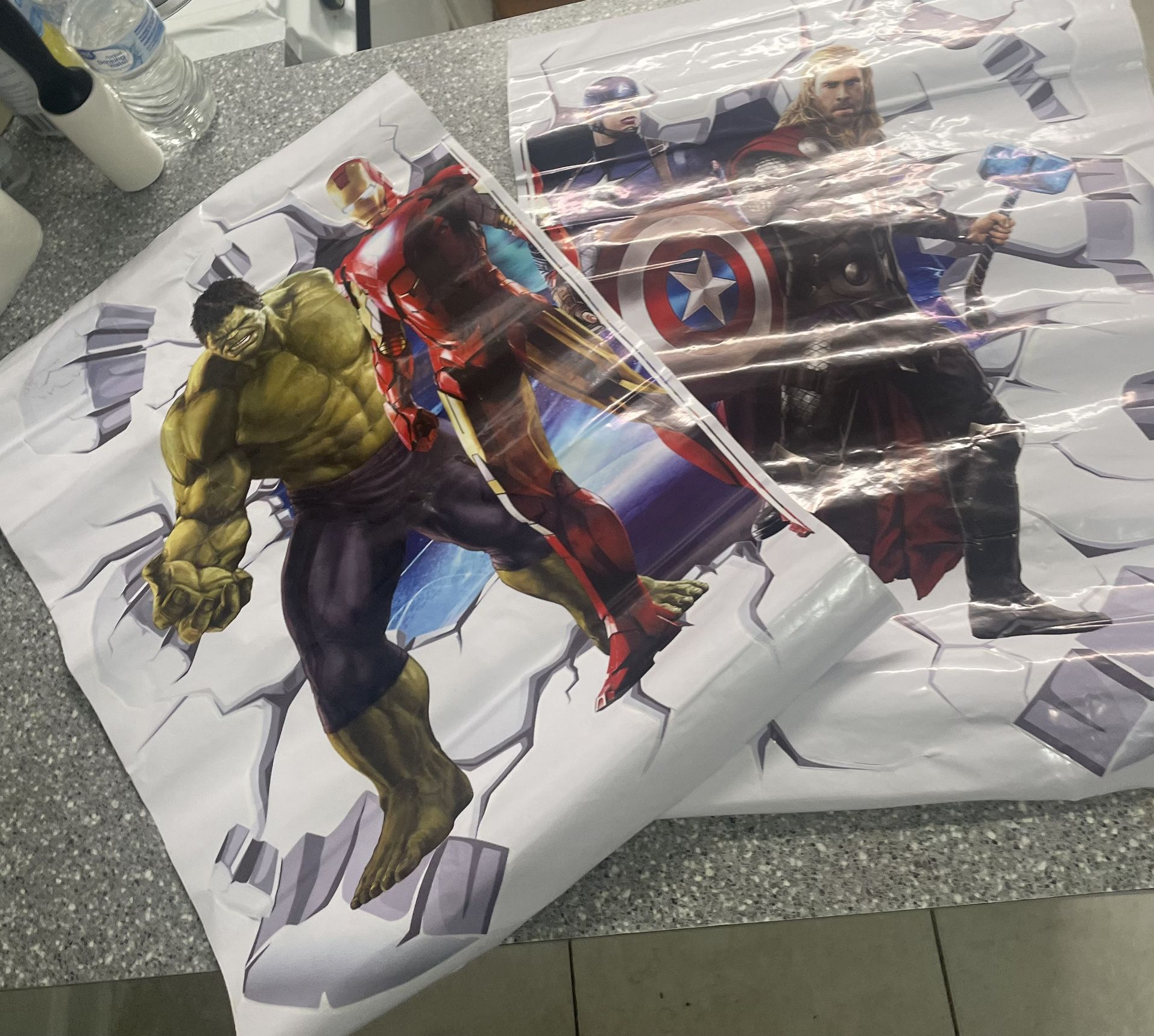Large 2 Piece Marvel Stickers