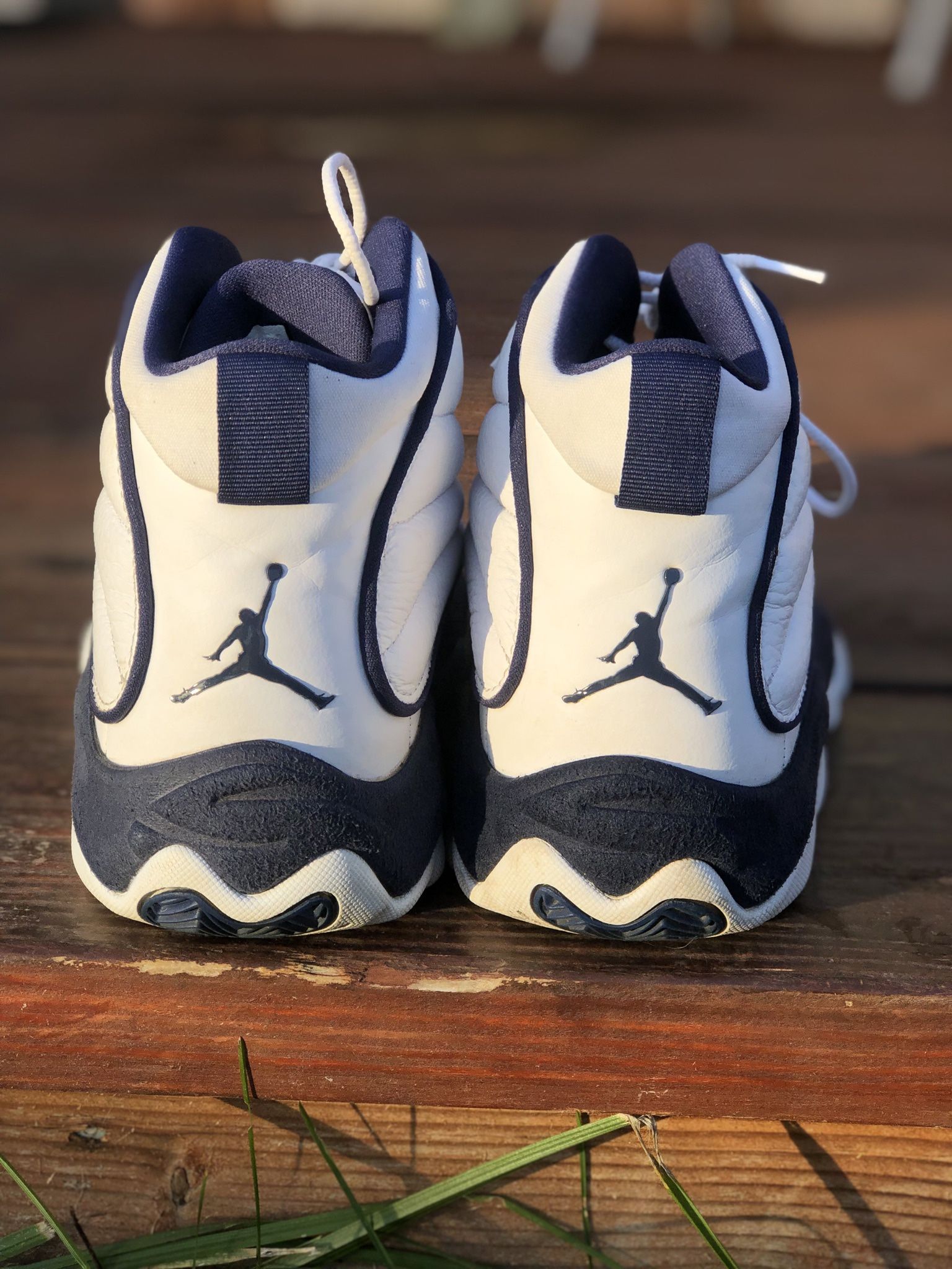 REFURBISHED VALUEABLE JORDANS | Jordans Strong Pro | Midnight NavyBlue/ White | Size 9.5