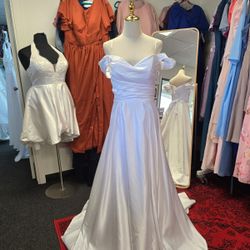 Off Shoulder Sz L Wedding Dress Vestido De Novia