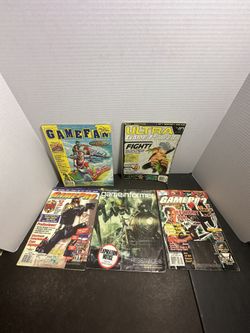 5 Vintage Video Game Magazine Lot GamePro GameFan Ultra Game Players Informer