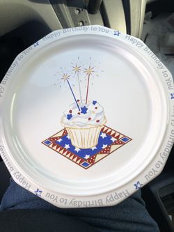 Pfaltzgraff 11” birthday plate..cupcake