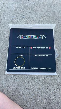 “First Day Of School” Chalkboard