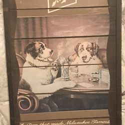 Old Wooden Schlitz Sign 