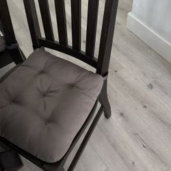 Wood table and chairs