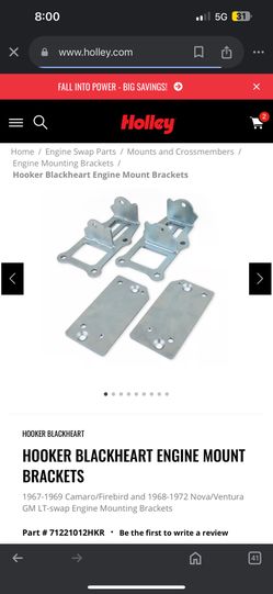 69 Camaro Lt Swap Engine Mount 