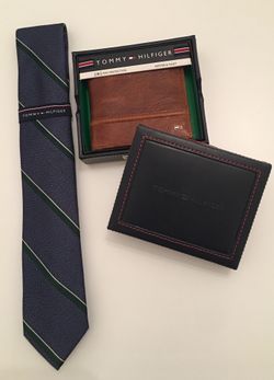 wallet and tie from TOMMY HILFIGER