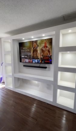 Drywall tv stand best sale