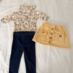 New Set  Baby Girl Set 12 M/set 3 Piezas Para Bebe