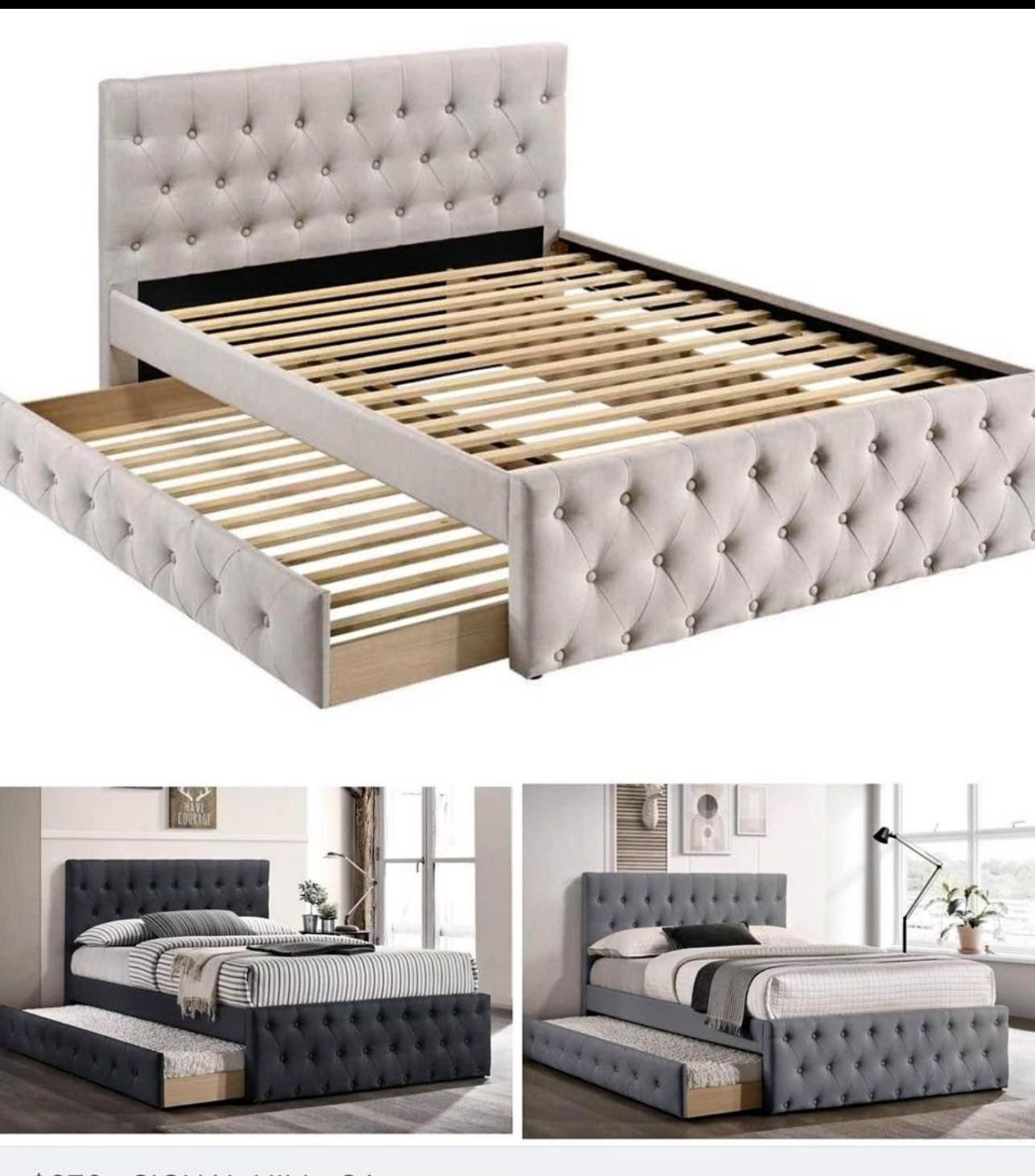 Full Twin Trundle Bed Not Including Mattress