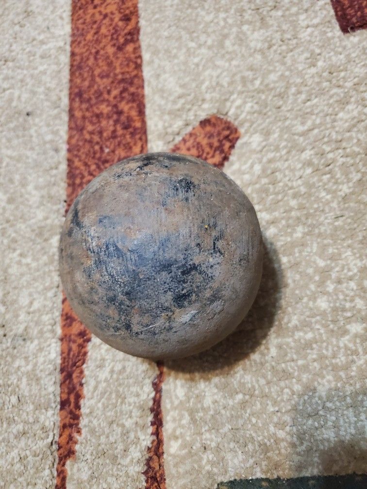 12 lbs steel vintage ball