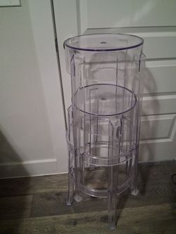 Acrylic Bar Stool Chairs- Clear
