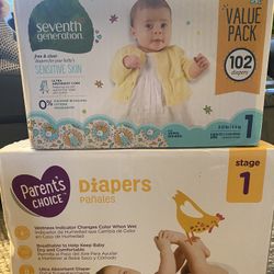 Diapers Size 1 
